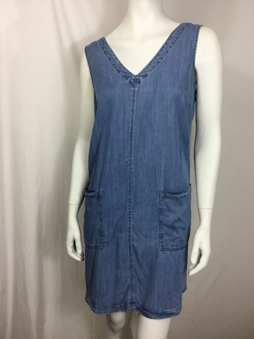 F&F Lightweight Denim Sleeveless Dress UK Size 16 / USA Size 12